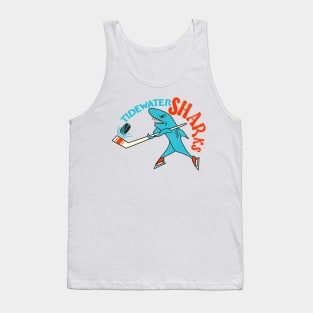 Defunct Retro Tidewater Sharks Hockey Team Tank Top